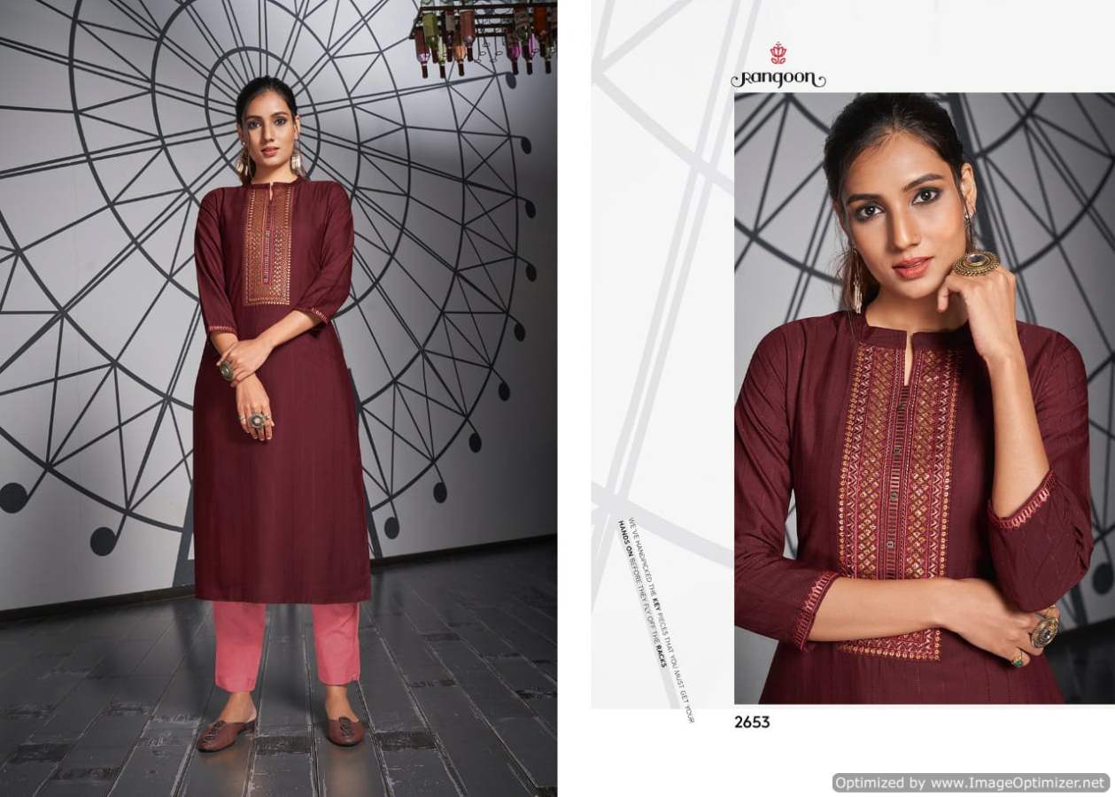 Rangoon Light Line 3 Fancy Designer Party Wear Long Kurti Collection
